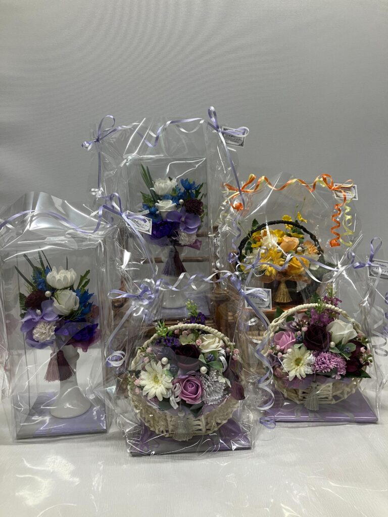 お盆用シャボンフラワー
